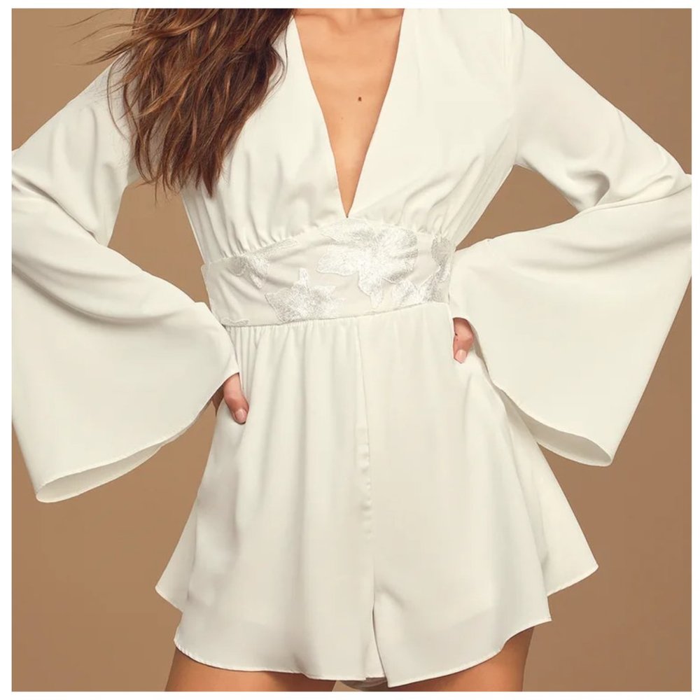 Boho Bell Sleeve Romper